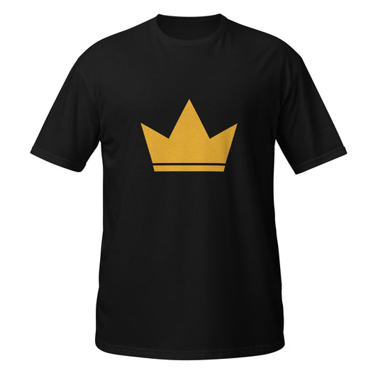 Crown - Black Short-Sleeve Unisex T-Shirt